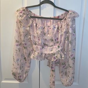 Floral Off-The-Shoulder Top